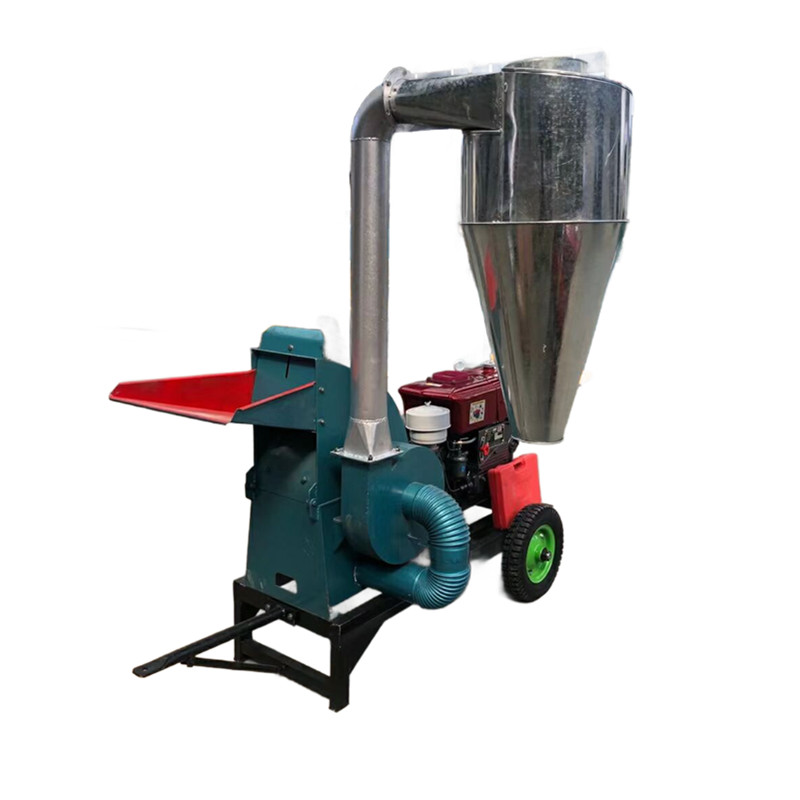 Diesel engine driven feed hammer mill machine